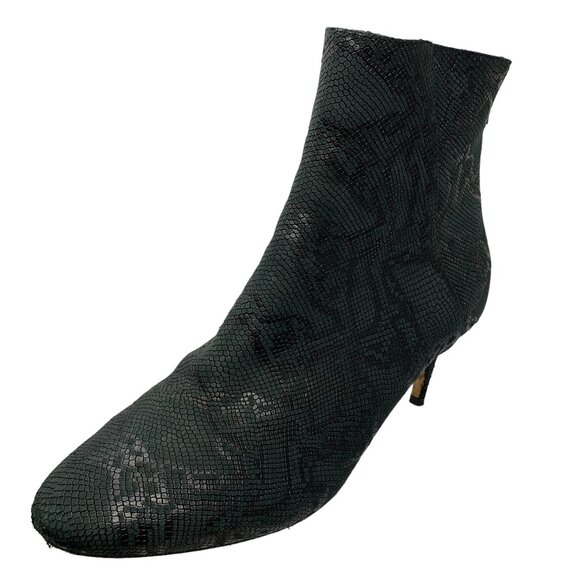 JIMMY CHOO Duke‎ Snakeskin  Rear Zip Booties Size - Picture 2 of 11